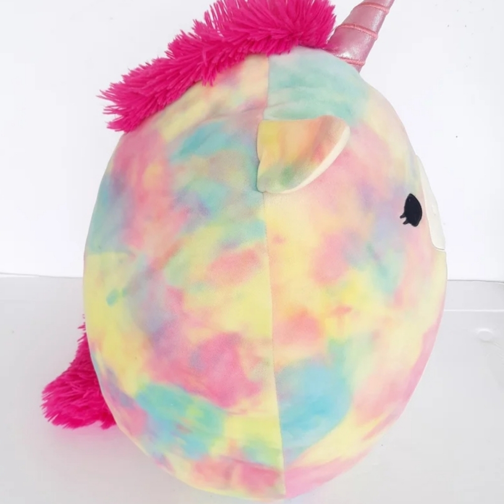 Squishmallow Unicorn Tie Dye Multicolor 18 Inch - Picture 4 of 8